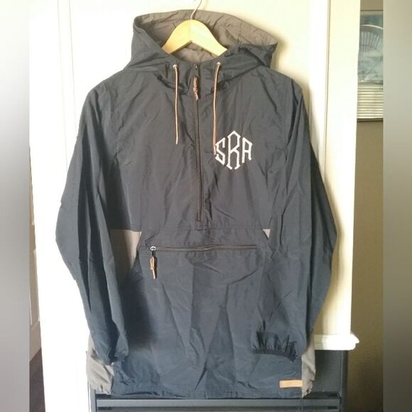 MARLEYLILLY Monogrammed Pullover Rain Jacket Women's Size Medium - Picture 1 of 9